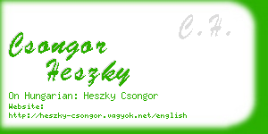 csongor heszky business card